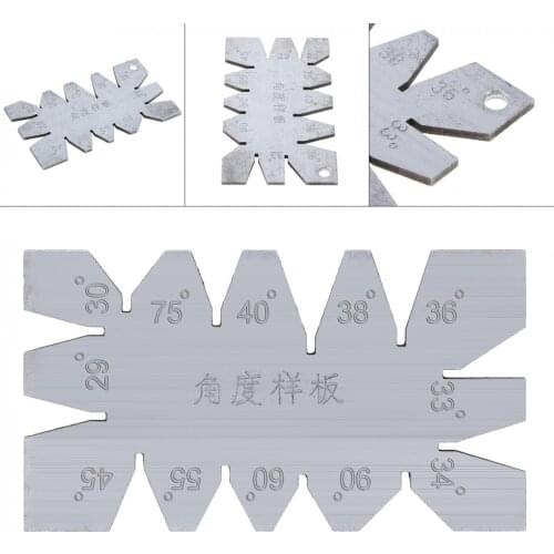 Stainless Steel Thread Gauge Central gauge Angle Tooling Plate with 29°-90° Range for Industrial Measurement