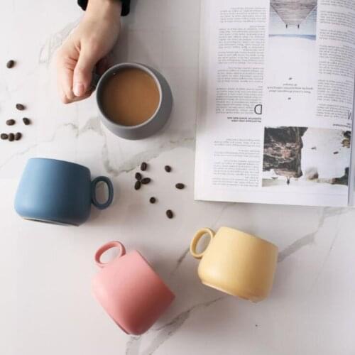TECHOME Modern Style Cafe Bar Drink Mug Home Kitchen Milk Mug Colorful Ceramic Mug Small Porcelain Cup Water Cup Drink Cup Mug