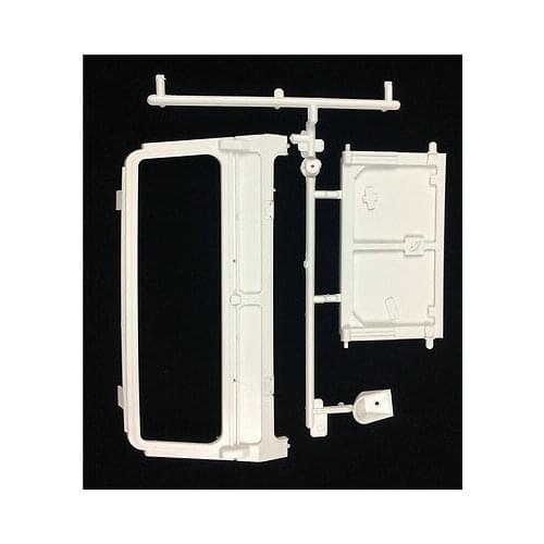 Land Rover Defender 1/10 D90 D110 RC Rock Crawler Windshield & Pickup Back Doors TH01465-SMT4