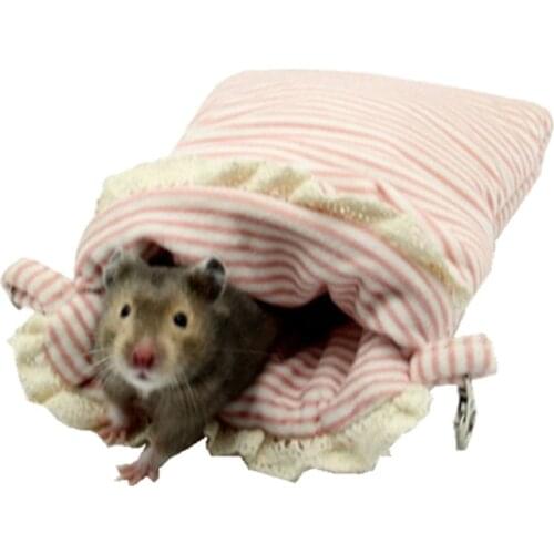 Small Pet Cage Mini Animal Summer Winter Small Pet Cotton Mat For Hamster Sleeping House Outdoor Carry Bag Rodent/Rat/Hedgehog