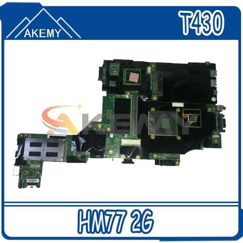 Akemy For Lenovo ThinkPad T430 T430i Laptop Motherboard Discrete Graphics HM77 2G Memory 100% Test OK