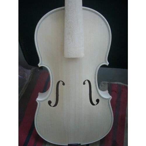 4/4 New violin ,no.w@1 full hand made , Strad Model --Unfinished white violin