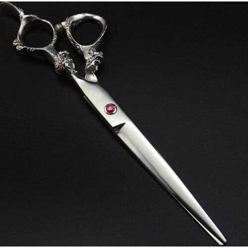 Professional Japan 440c 7 inch Dragon Pet dog grooming hair scissors Cutting Barber haircut scissor shears Hairdressing Scissors