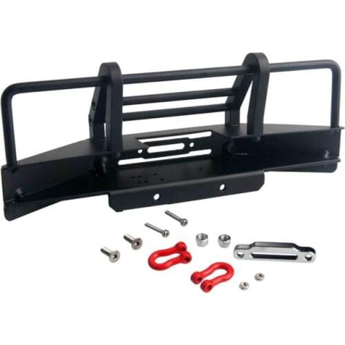 RC Front Bumper With Trailer Buck Black D90-8 For 1/10th Electric Land Rover D90