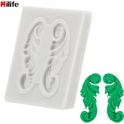 Embossed Pudding Mould European Style Mold Kitchen Baking ToolsCookie Fondant Cake Decoration Sugar-free DIY Mold