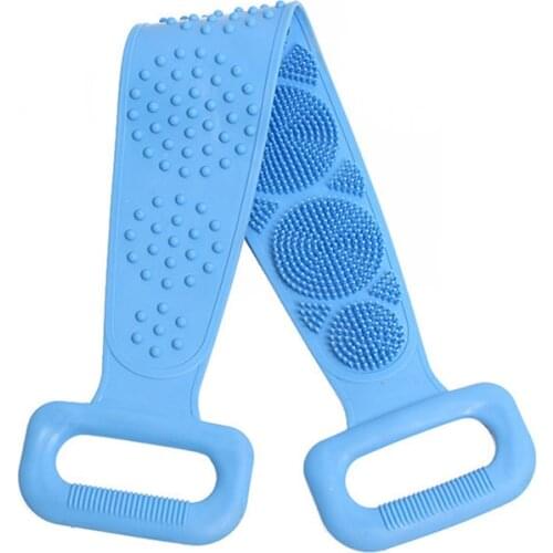 1 Piece Silicone Bath Towel Belt Men Women Strong Back Rub Mud Ash Artifact Strip Dead Skin Bath Brush