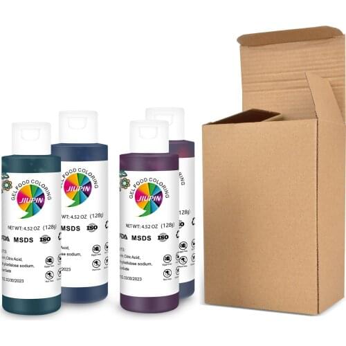 4 Colors 128g/Bottle Edible Coloring Food Grade Coloring Baking Cake Pastry Fondant Macaron Cream Decorating Baking Coloring