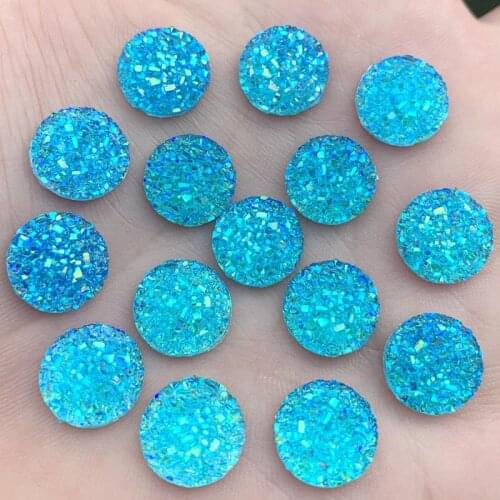 480pcs 12mm Round Flat Back stones and crystal Resin Rhinestone trim Gems For Costume Button Crafts -A555*6