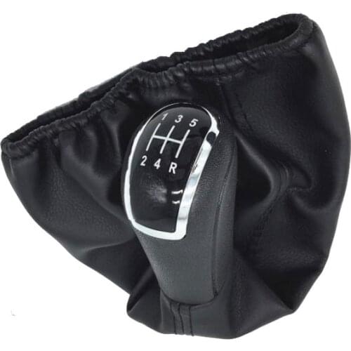 5 Speed Car Shift Gear Knob With Leather Boot For Mercedes Benz A Class W168 1997-2004 Car Styling Accessories