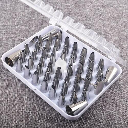 52pcs Confectioner Piping Spout Pastry Tips Baking Tool Sphere Cream For Cupcake Biscuit Dessert DIY Mini Decorating Tool