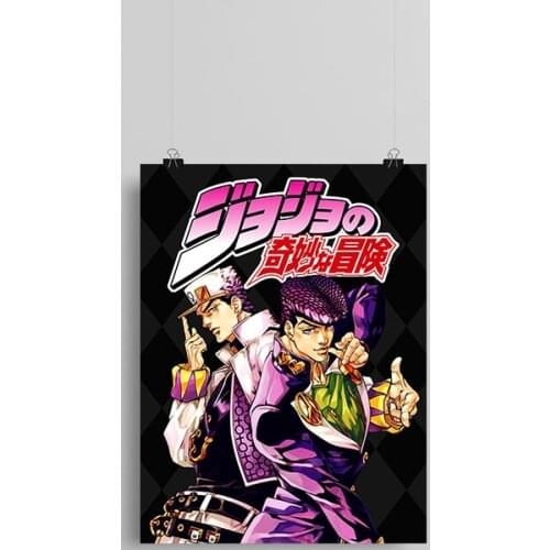 Jotaro Kujo Josuke Higashikata JoJos Bizarre anime Canvas poster Painting wall Art decor Living room Bedroom Decoration Prints