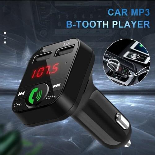 Bluetooth-compatible FM Transmitter Car Player Kit Car FM Transmitter Wireless Radio Bluetooth-Compatible With USB Car Charger