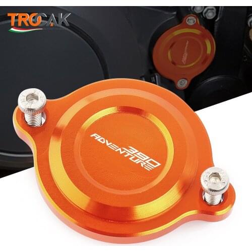 390Adventure Rear Orange Motorcycle Engine Oil Filter Cover Cap For KTM 390 Adventure 2020 Motorbike Oil Filter Cover Cap