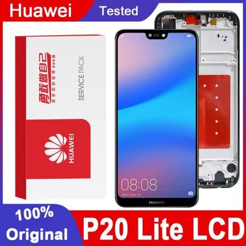 10PCS/LOT 5.84'' Original Display Replacement with Frame for Huawei P20 Lite Nova 3e LCD Touch Screen Digitizer ANE-LX1 ANE-LX3