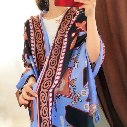 2019 Cotton Big Elephant Print Tassel Scarves And Shawls Long Animal Print Wrap Hijab Scarf Wholesale 10pcs/lot Free Shipping