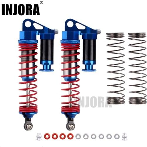 INJORA 2PCS RC Car Metal Shock Absorber 100/110mm for RC Rock Crawler AXIAL WRAITH RR10 SCX10