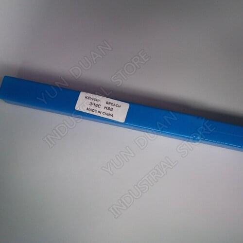 Keyway Broach 3/16" inch C Push Type High speed steel HSS Cutting Tool for CNC Broaching machine Metalworking