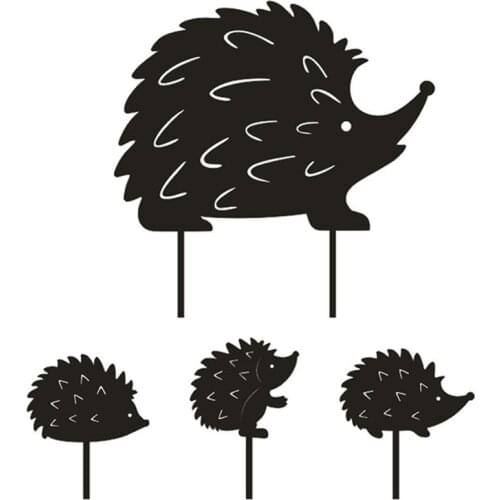 Hedgehog Wrought Iron Metal Hollow Ornament Creative Animal Landscape Stake Yard Arts Crafts Garden Decoration Accessories Tools