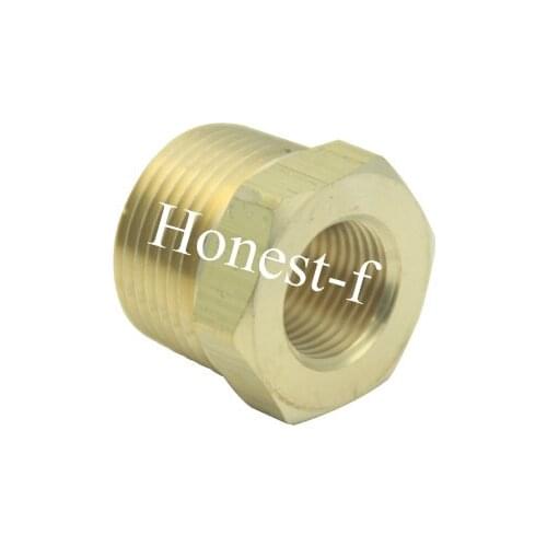 Brass Pipe Hex Bushing Reducer Fittings 3/4" Male BSPT x 3/8" Female BSPP