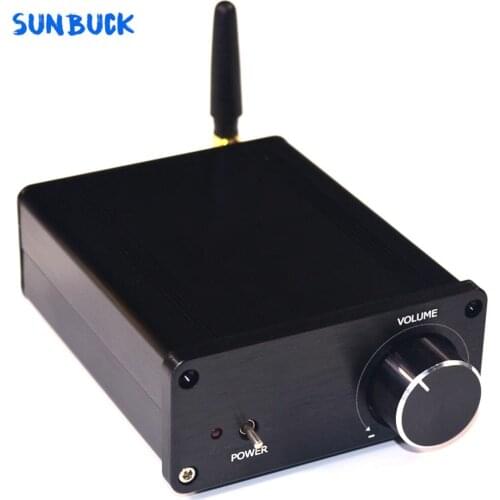 Sunbuck 24V power supply Mini Bluetooth 4.2 100W+100W 2.0 Class D HIFI Digital TPA3116 Sound Amplifier Audio