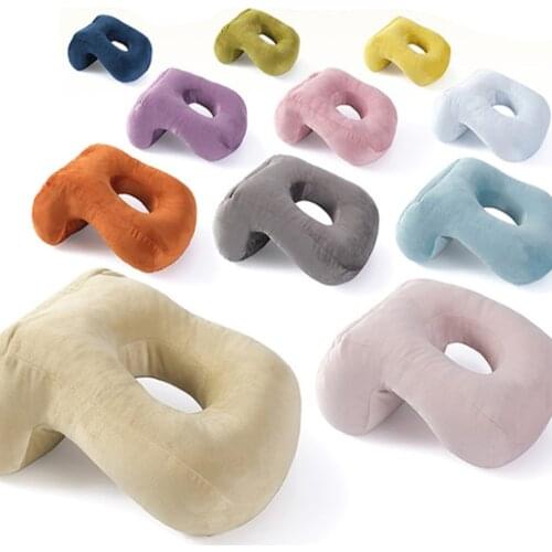 Multifunctional PP Cotton Pillow Velvet Travel Pillow Neck Pillow Office Comfortable Nap Pillow Airplane Pillow Sleeping Pillow