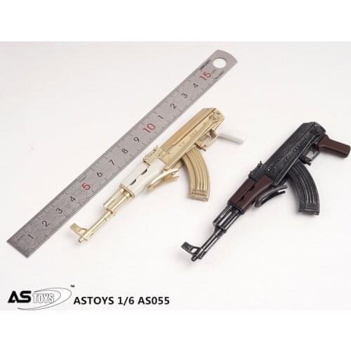 1/6 Scale AS055 Model Gun Weapon Plastic Model Fit 12" Military Action Figure Toys Parts Accessory