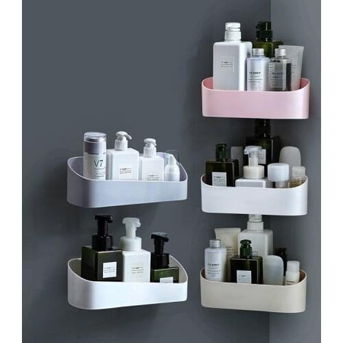 Bathroom Storage Box Strong Paste Wall Hanging Storage Rack Kitchen Rack Storage Basket Cosmetic Organizer