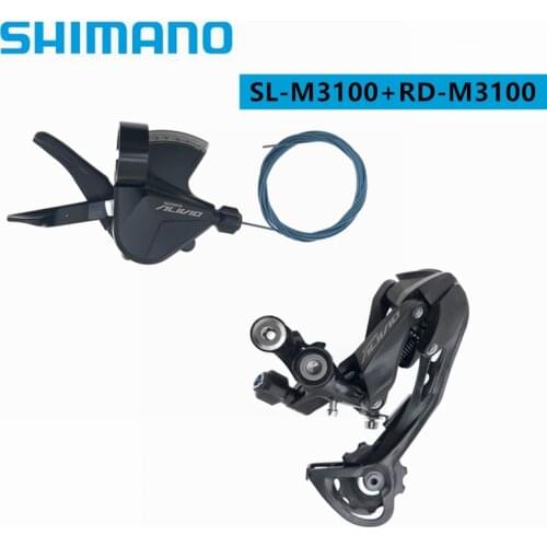 Shimano Alivio M3100 Right Shifter Lever With Rear Derailleur SL+RD 9 Speed Groupset For MTB Bicycle Mountain Bike