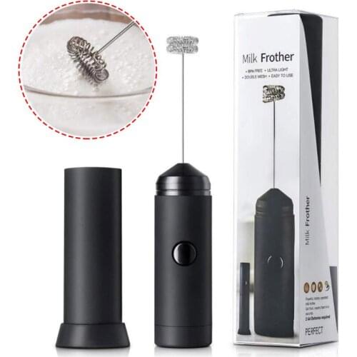 Handheld Electric Milk Frother Rotatable Egg Whisk Milk Frother Coffee Mixer Beater Kitchen Baking Eggbeater Home Coffee Tool