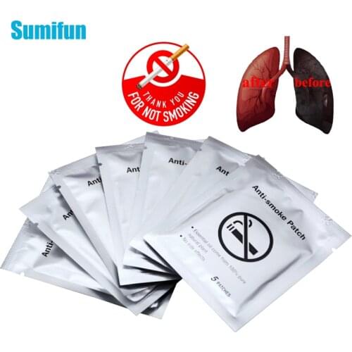 Sumifun 5/10/40pcs Anti Smoke Patch for Stop Smoking Cessation Patch 100% Natural Chinese Herbal Medical Plaster
