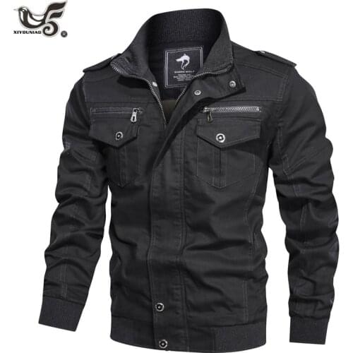 Streetwear Harajuku Army Clothes Windbreaker Military Field Baseball Jackets Men Washed Cotton Flight Pilot Bomber Coat Clothing