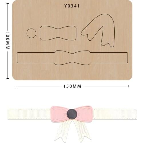 Diy Craft Bow Cutting Dies Wooden Scrapbooking Knife Mold Non-woven Cutting Suitable For Common Big Shot And Sizzix Machines