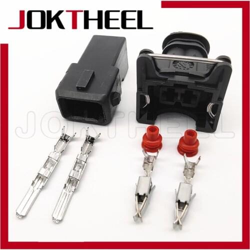 1-50 sets AMP 3.5mm Tyco AMP Junior Power Timer 2 pin sealed fuel injector EV1 waterproof connector Ignition Coil Plug 282189-1