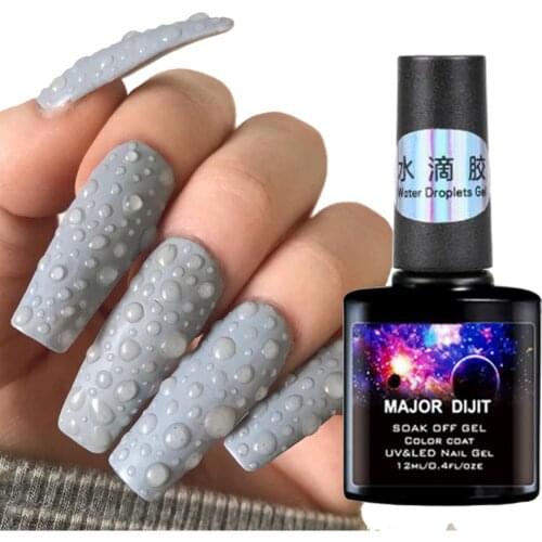 1 Bottle Water Droplets Gel Nail Polish Magic Smudge Bubble Transparent UV Gel DIY Varnish Top Base Nail Art Decoration Manicure