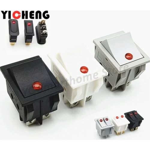 1PCs Kcd4 Light Included Power Switch Adapter Switch Dual Cat Eye Boat Switch Four-Legged Six-Legged Double Knife Rocker Switch