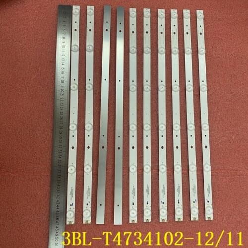 10pcs/set LED bar for SCEPTRE X50 X505BV CTNV93CM 3BL-T4734102-12 11 TI4908DLEDBH U505CV-UMC 49E3505A LC490DUJ SG E3