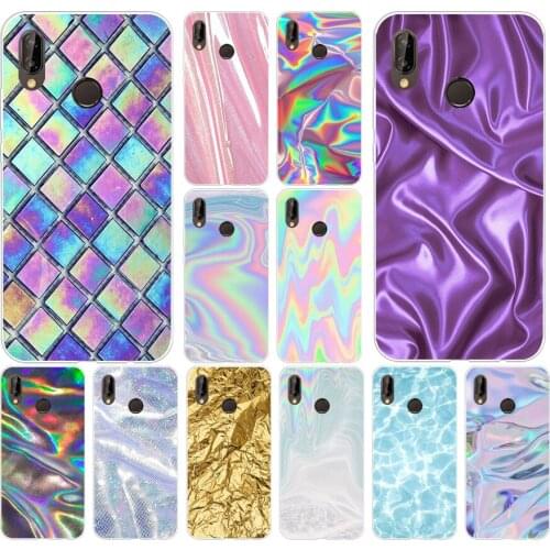 130H Pastel Metallic Tumblr Soft Silicone Tpu Cover Case for huawei Nova 3 3i p smart