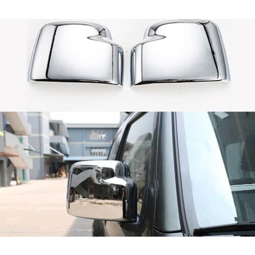 2PCS Chrome Side Rearview Mirror Trim Cover Frame Decor For Suzuki Jimny 2007-17