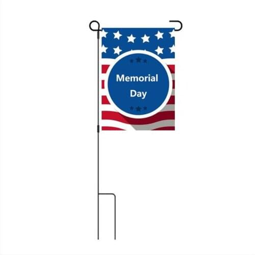 45cmx30cm Memorial Day Garden Banner Flag High Quality America Holiday Decoration Home Decor Polyester Hanging Banner