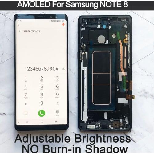 6.3" Original SUPER AMOLED Display For SAMSUNG Galaxy NOTE 8 LCD N950 N950F N950N For Note8 lcd Touch Screen Replacement Parts