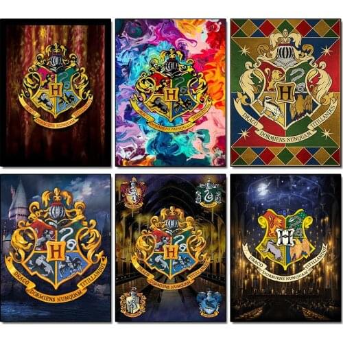 5D DIY Diamond Embroidery Harry Magic School Icon Diamond Painting Cross Stitch Rhinestone Home Decor Gifts For Children
