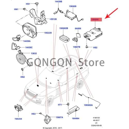 CAR keyless module 2013-2021lan dro ve rra nge rov err ang ero ver spo rtd isc ove ryo fgo dra nge rov ere voq ue module keyless