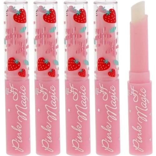 5 Pieces Lip Balm Tube Sweet Taste Nature Fruit Lip Makeup Lipstick Gloss Lip Protector