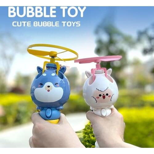 Bamboo Dragonfly-Bubble Machine Kawaii Discovery-Toys Bubble Chopper Aerial Flying Bubble Machine For Kids Outdoor Toys Dropship