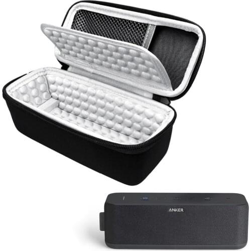 Hard EVA Case for Anker SoundCore Boost 20W Speaker Storage Box with Soft Inner Lining and Waterproof Shell for Travel and Home