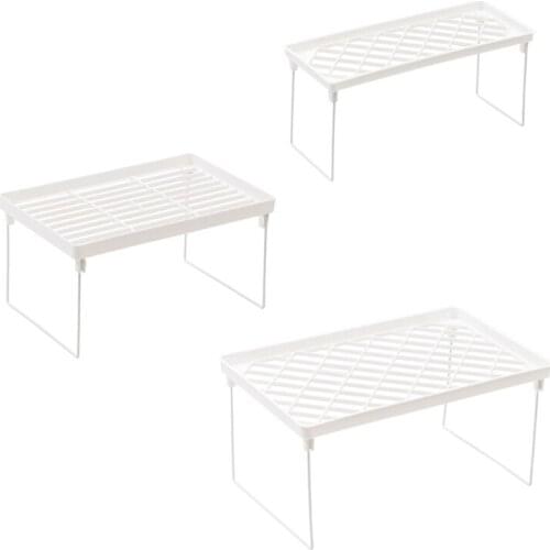 Home Closet Organizer Storage Shelf for Kitchen Rack Cabinet Holder Space Saving Wardrobe Decorative