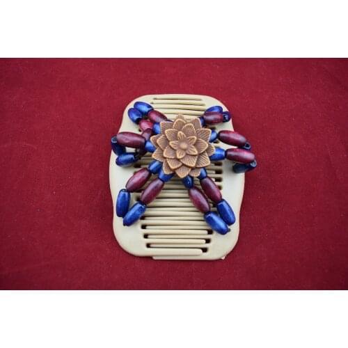 Big flower beads Navy blue Burgundy comb 20pcs/lot professional work lady hair accessory classical comb hot sale for woman