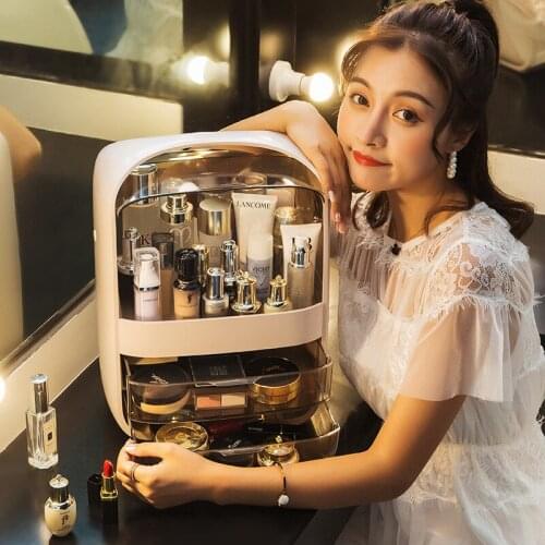 Creative cosmetic case lipstick cosmetics skin care products storage box multifunctional large capacity cosmetic case