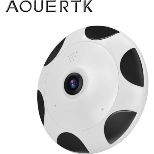 Full View 3MP Panorama Camera VR Two Way Audio SD Card Slot WiFi 360 Degree Night Vision Video IP Camera WiFi Mini CCTV