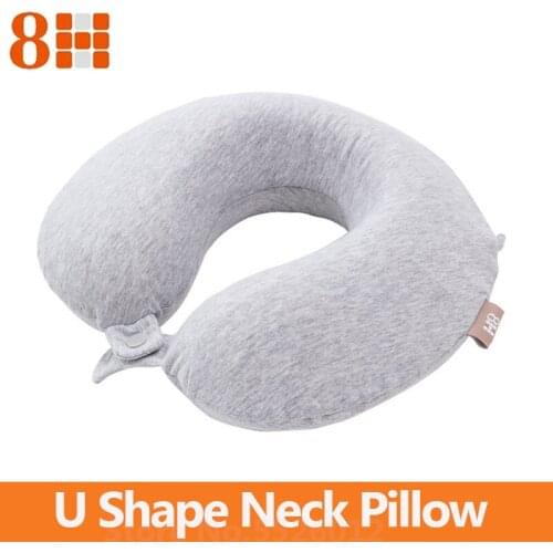 8H U Shape Memory Foam Neck Pillow Antibacterial Portable Travel Cushion 50D Washable Lunch Break Pillows